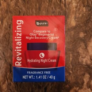 B Pure Revitalizing Hydrating Night Cream Paraben Phthalate and Fragrance Free